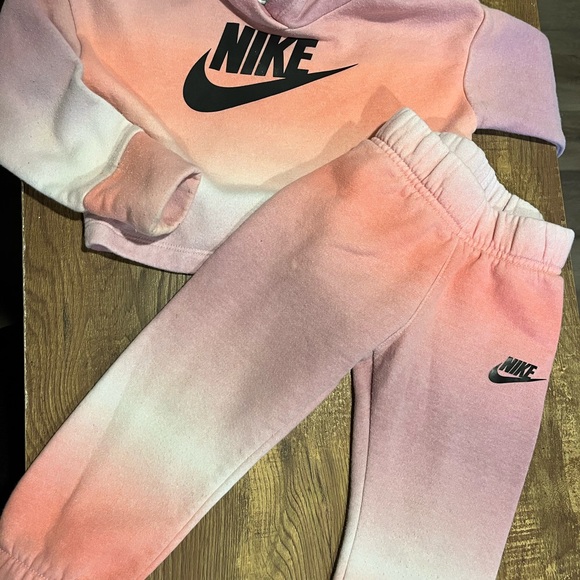 Nike Kids Ombre Sweatpants - Pink and White - Picture 1 of 8